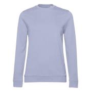 B and C Dames frans terry sweatshirt met inzetstuk