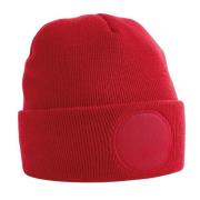 Beechfield Unisex patch beanie voor volwassenen