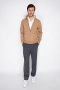 William de Faye Vest dark camel