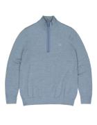 Butcher of Blue Lt clifden half zip truien m2426030