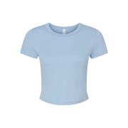 Bella + Canvas Dames micro-rib crop t-shirt