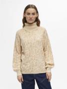 Object Objray glitter ls knit rollneck pul