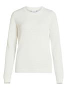 Vila vidalo o-neck l/s knit top- noos 14082767 white alyssum