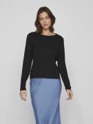 Vila Viabella rib l/s knit top noos