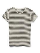 Vero Moda awines fiona ss o-neck top noos 10300882 birch stripes