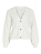 Vila viril v-neck l/s knit cardigan no 14102703 white alyssum