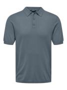 Only & Sons onswyler life reg 14 ss polo knit n 22022219 stormy weathe...