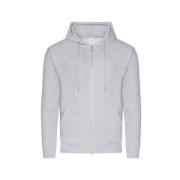 Awdis Unisex adult heather organic full zip hoodie