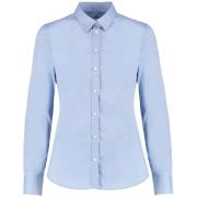 Kustom Kit Dames oxford stretch getailleerde overhemd met lange mouwen