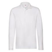 Fruit of the Loom Heren premium poloshirt met lange mouwen