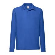 Fruit of the Loom Polo shirt met lange mouwen voor kinderen/kinderen