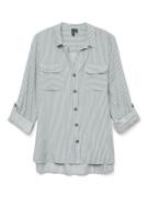 Vero Moda vmbumpy l/s shirt new wvn ga noos 10275283 gray mist