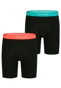 Happy Shorts Heren boxershorts met lange pijpen boxer briefs 2-pack