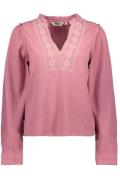 Only Onlemma ls detail v-neck top wvn cs fuchsia