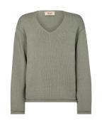 Mos Mosh 168060 829 mosmosh mm bine ls v-neck knit shadow