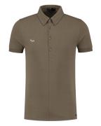 Morse code Alpha 1 jersey polo met korte mouwen