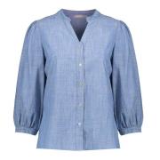 Geisha 53164-70 635 blouse chambray jeansblue