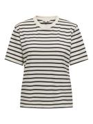 Only Onllivina ss stripe tee jrs noos ecru dessin