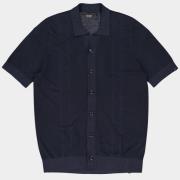 Butcher of Blue Casual hemd korte mouw aidan knit shirt m2516003/890