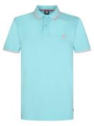 Petrol Industries Men polo short sleeve aqua