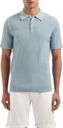 Pure Path Regular fit polo ss knitwear blue grey