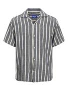 Jack & Jones jorcoba stripe resort shirt ss sn 12271060 ocean cavern