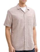 Tom Tailor Structured cotton linen shirt