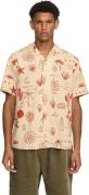 Revolution Short sleeved cuban shirt red