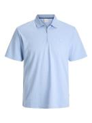 Jack & Jones jprrodney ss zip polo styd ss25 12286330 chambray