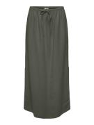 Jacqueline de Yong Jdysay mw maxi slit skirt wvn noos army