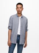 Only & Sons Onscaiden life ls solid linen shirt