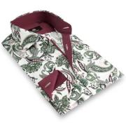 Circle of Gentlemen Madison allover print overhemd in stretch kwalitei...