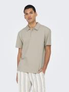 Only & Sons Onskian reg seersucker ss polo