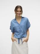 Vero Moda Vmfleur ss bow tencel shirt