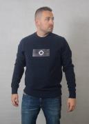 Ma.strum Trompe loeil crew neck badge sweat