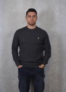 Lyle and Scott Grid knit crew neck jumper