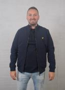 Lyle and Scott Hybrid baffled track jacket