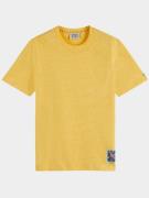Scotch & Soda T-shirt korte mouw melange tee with chest label 171700/5...