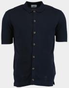 Bos Bright Blue Polo korte mouw doorgeknoopte polo 2080125/220 navy