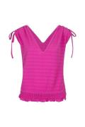 Lofty Manner Top jade fuchsia
