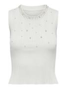 Only Onlmeg sl pearl o-neck off-white