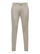 Only & Sons Onsmark slim tap 0209 melange pant taupe