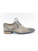 Giorgio 96425 grijs beige leren veterschoen