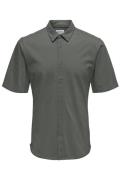 Only & Sons onsrobin but under ss stretch shirt 22031992 castor gray