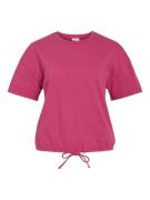 Vila Vifranne ss sweat top fuchsia