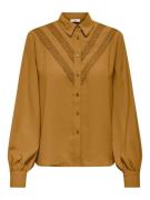 Jacqueline de Yong Jdyrachel ls lace shirt wvn oker