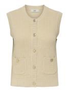 Jacqueline de Yong Jdystella sl o-neck vest knt dessin