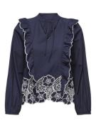 Jacqueline de Yong Jdyholly ls emb top wvn exp -