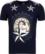 Local Fanatic Holy mary rhinestone t-shirt