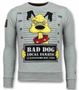 Local Fanatic Bad dog trui cartoon sweater